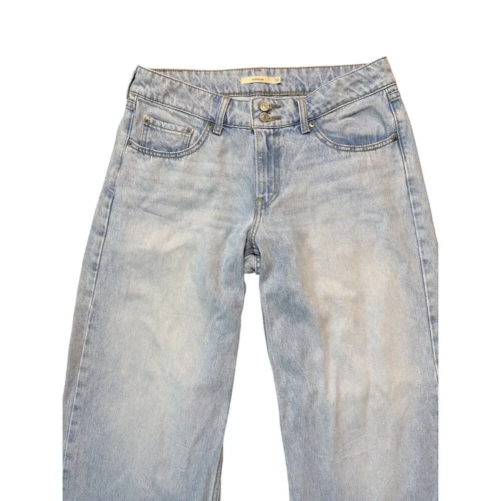 Levi's Superlow Loose Straight Leg Jeans Light Wash